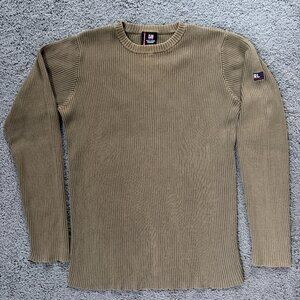 Vintage Ralph Lauren Polo Jeans Co. Olive Khaki Ribbed Sweater - Men's M - EUC